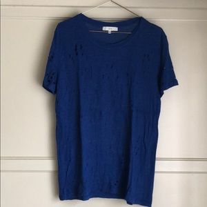 IRO electric blue (Royal blue) t shirt with holes